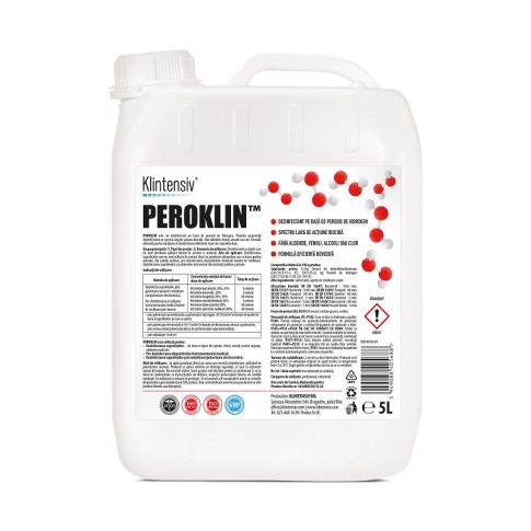 Dezinfectant pe bază de peroxid de hidrogen 5 litri PEROKLIN