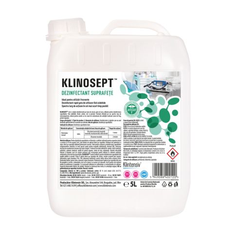Dezinfectant rapid suprafete RTU cu alcool 5 litri KLINOSEPT