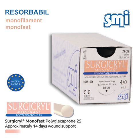 Fire sutura Surgicryl Poliglecaprona